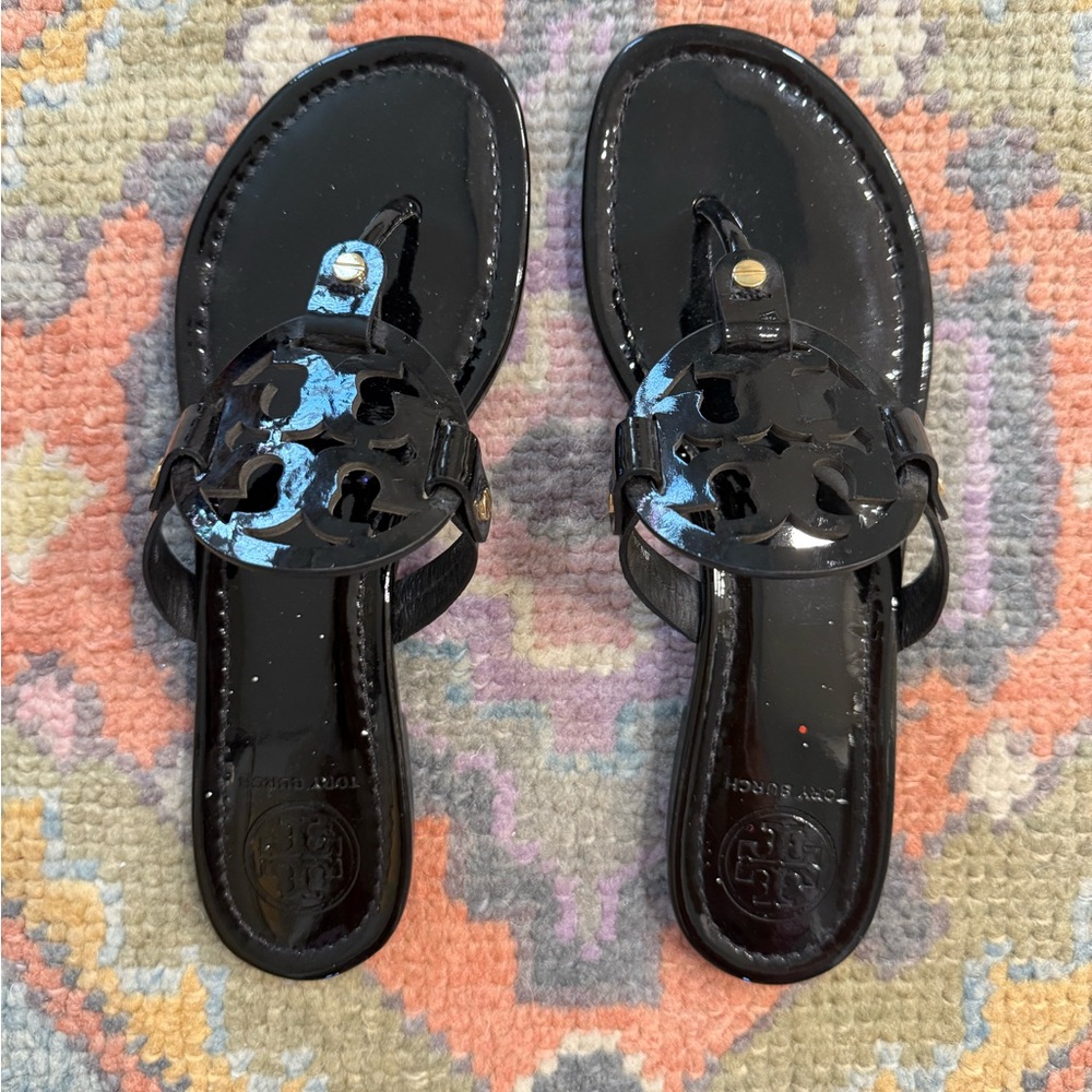 Tory Burch Miller Women's Black Sandals 8